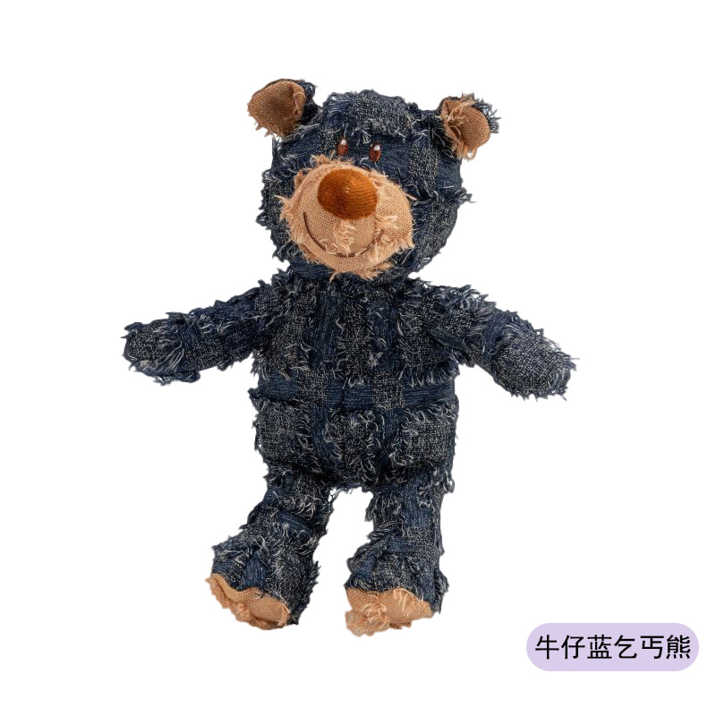 28cm 데님 블루 거지 베어 - BB를 누르면 소리가 납니다