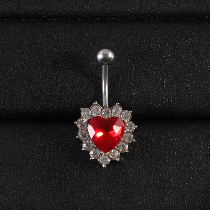 Trendy Piercingschmuck Europäischer und amerikanischer Nicht-Mainstream-Bauchnabelring in Schlangenform mit Wassertropfen-Zirkon_voghion.com