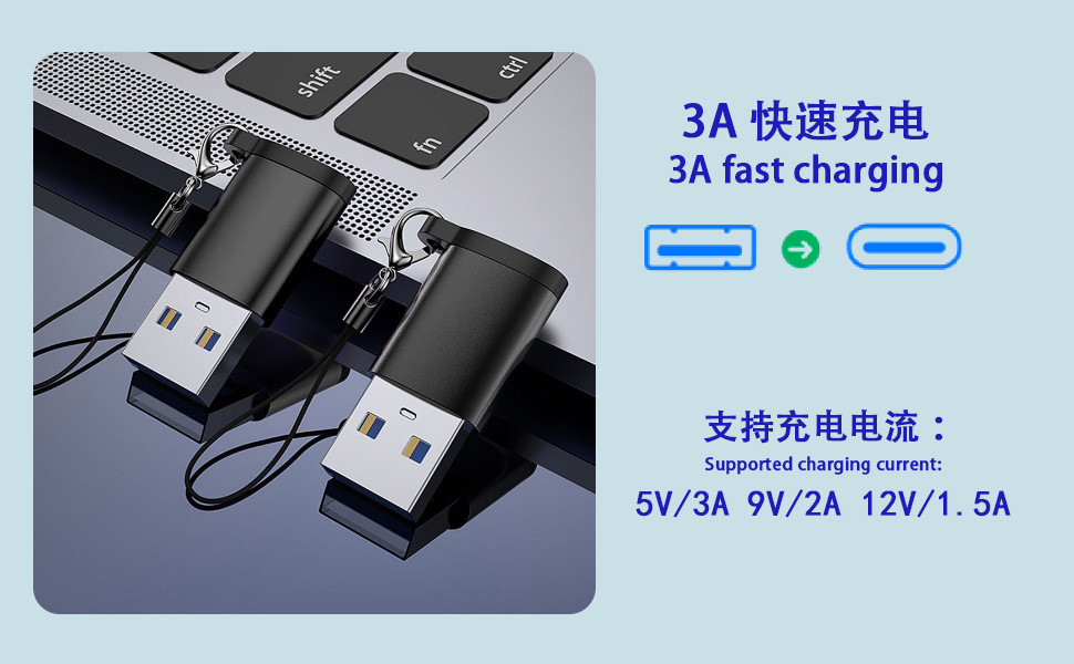 USB Type-C to USB 3.0 Male OTG Adapter Multi-function Phone Charging Data Transfer Converter Portable