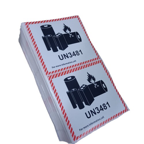 Standard version Class 9 lithium battery fire protection label Air cargo logistics warning New version UN3481 sticker