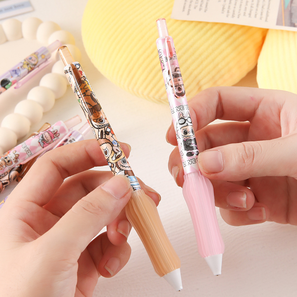 Creativo lápiz automático de tela pequeña, lápiz activo de alto valor facial sin cortar, papelería para estudiantes de primaria