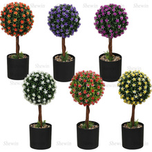 现货大球绿植摆件盆栽组合跨境家居仿真花装饰品假花外贸盆景工厂