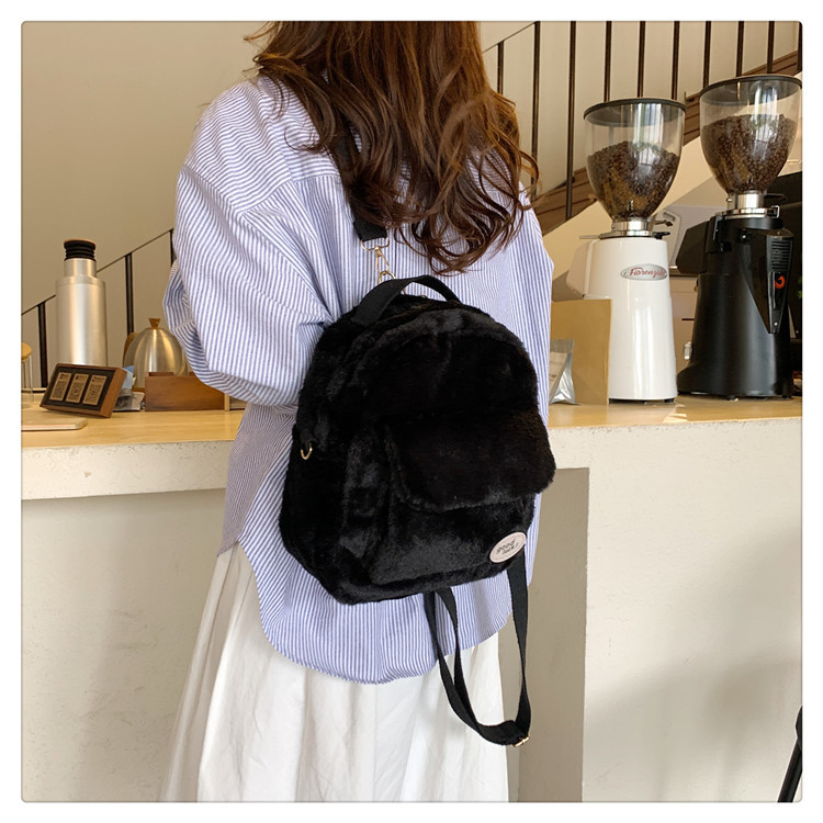 Waterproof 13 Inch Solid Color Casual Holiday Women's Backpack display picture 7