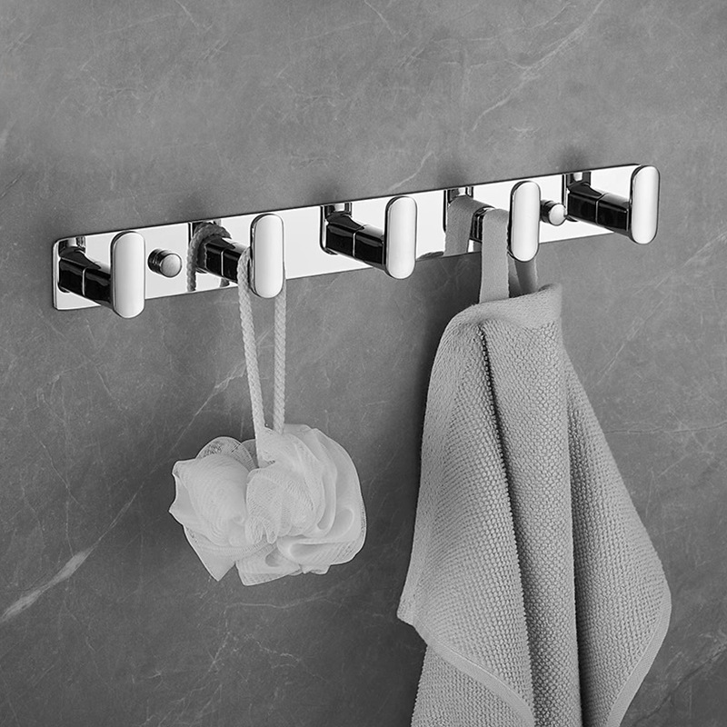 Zinc Alloy chrome plated row hook door entrance clothes hook coat hook wall hanging towel hook clothes hanger