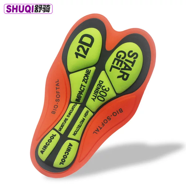 Comfortable mountain bike bicycle riding cushion universal cycling pants breathable shockproof breathable silicone sponge cushion