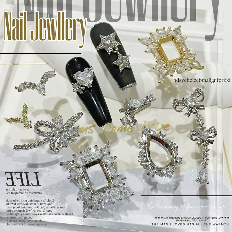 Lz28 Bowknot Exquisite Light Luxury Photo Frame Water Drop Diamond Pendant Wearable Nail Art Doll Accessories Zircon Nail Art Jewelry Lz28 Bowknot Exquisite Light Luxury Photo Frame Water Drop Diamond Pendant Wearable Nail Art Doll Accessories Zircon Nail Art Jewelry