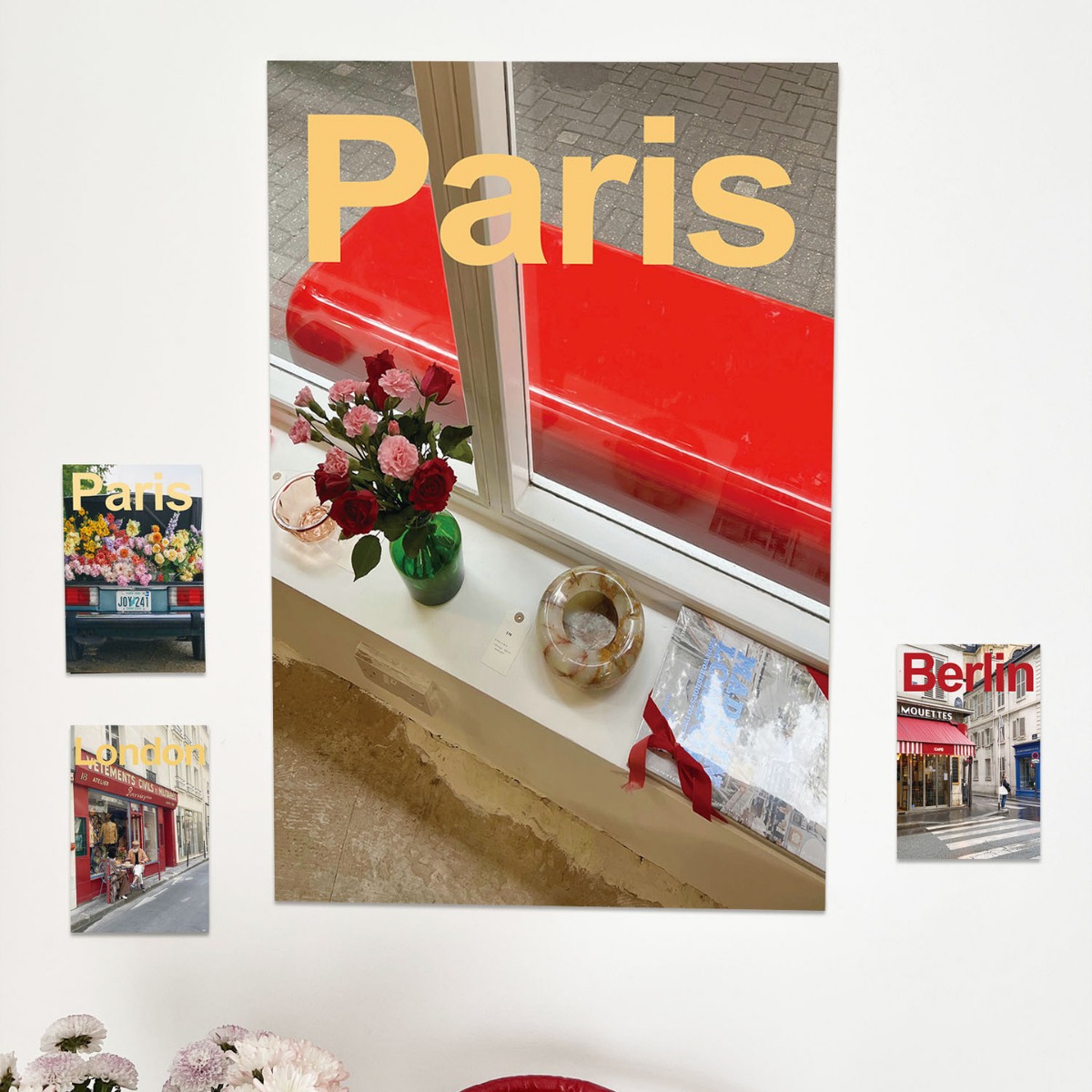 法式氛围感巴黎街头浪漫摄影海报 韩国ins博主家居艺术印刷装饰画