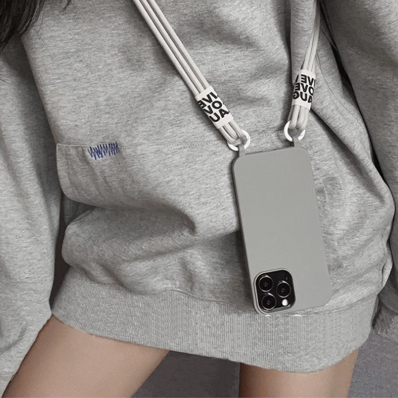 Compatible With Fruit 15 Phone Case New Crossbody Strap Lanyard IPhone 17 Pro Max Niche High-end Protective Cover_voghion.com