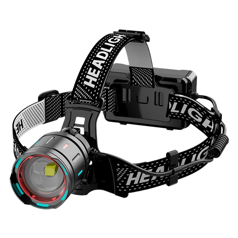 Colorido faro láser tipo-C reflector proyector al aire libre reflector fuerte luz de largo alcance resistencia inducción faro