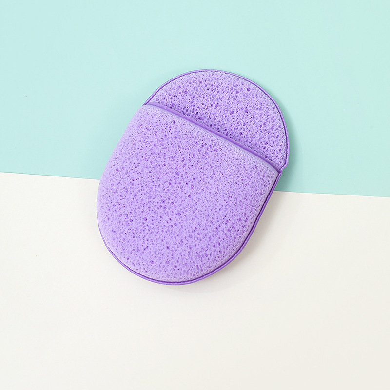 Fábrica de lavado facial personalizado guante ovalado zapatillas de limpieza facial limpieza de película de barro limpia esponja de desmaquillaje toallas faciales