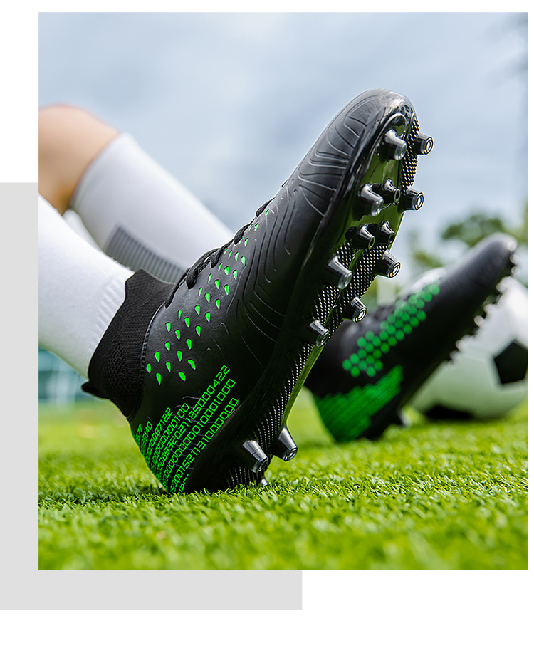 Fußball in der Größe 4748 mit hohem Schaft für Jungen und Mädchen AG mit langen, mit Spikes versehenen Lederfüßen für Sportschuhe für Teenager und Studenten_voghion.com