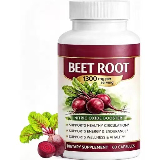 Cross-Border Amazon Bestseller Beet Root Capsules Beetroot Supplement Capsules Support Oem