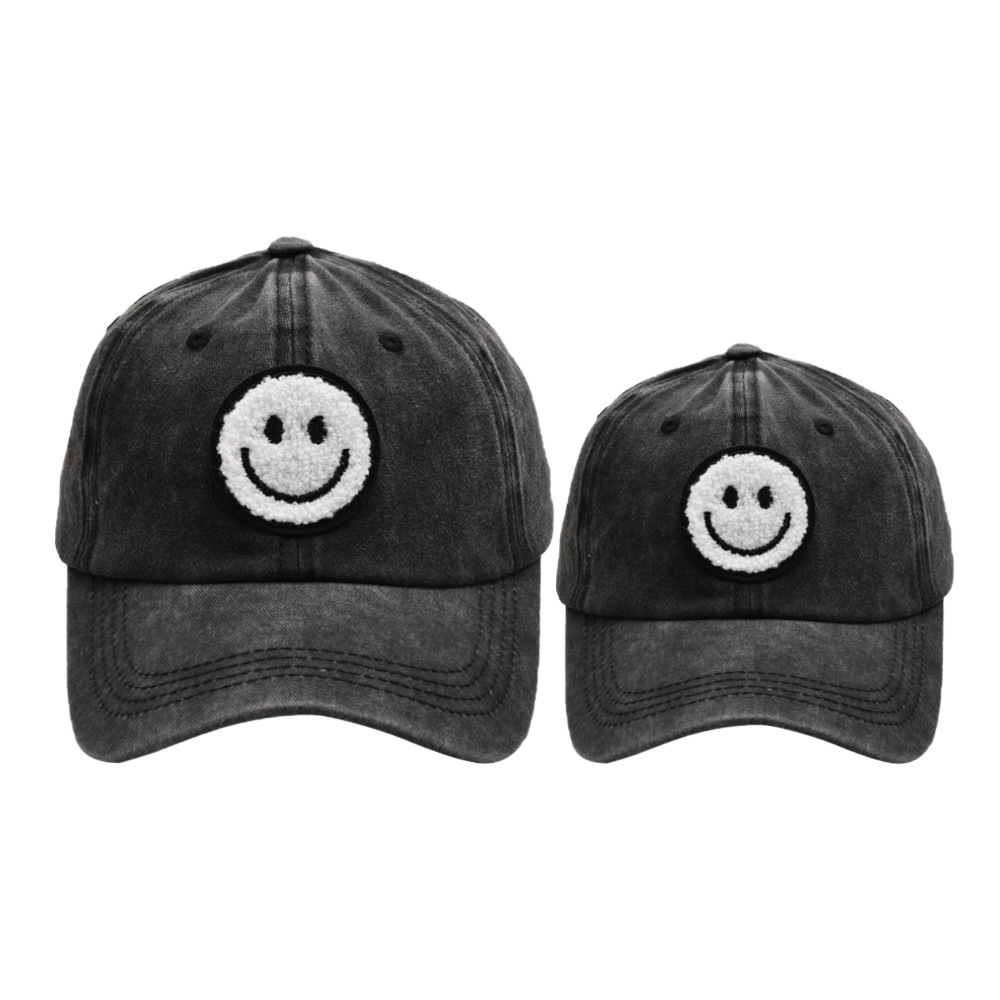 Unisexo Básico Retro Estilo Simple Cara Sonriente Bordado Aleros Curvos Gorra De Beisbol display picture 1