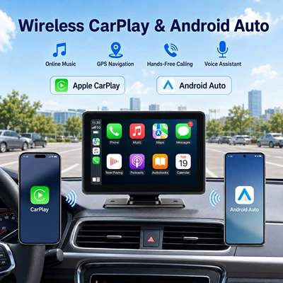 with Bluetooth connection, high-definition portable | Car display