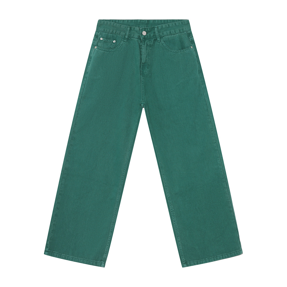 MTLCLOTHES Hombres| Nuevos productos de otoño básicos de color sólido simple cleanfit jeans casuales