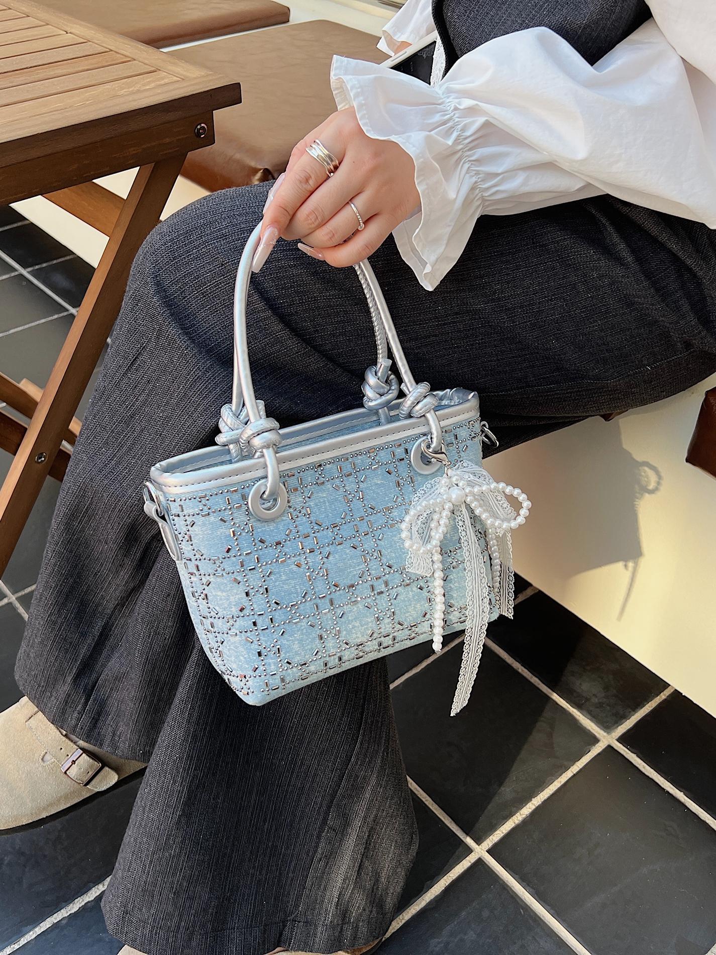 Transfronterizo coreano estilo extranjero simple bolso de cubo 2025 nuevo estilo de transporte de textura bolso de hombro de moda universal bolso de mano