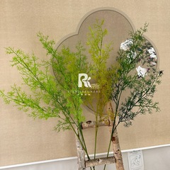 仿真綠植蘆荀草珊瑚枝假花綠荀草森系婚禮造景花藝樣板房吊頂裝飾