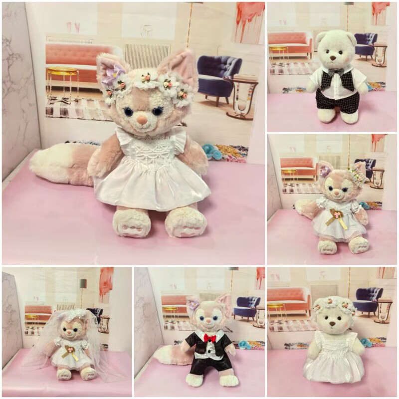 S Size Bell Wedding Suit 40cm Star Dew Clothes Plush Toy 30cm Lina Bear Suit Black Suit