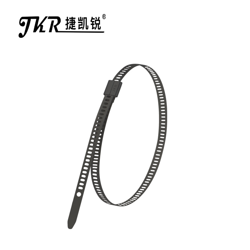 304喷塑不锈钢阶梯扎带30条/包不锈钢扎带