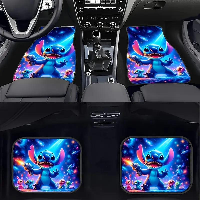 Cross-Border Hot-Selling Pattern Printed Car Floor Mats, Stain-Resistant, Water-Absorbent and Non-Slip Four-Piece Set, Etc. Can Be Shipped on Behalf of Others