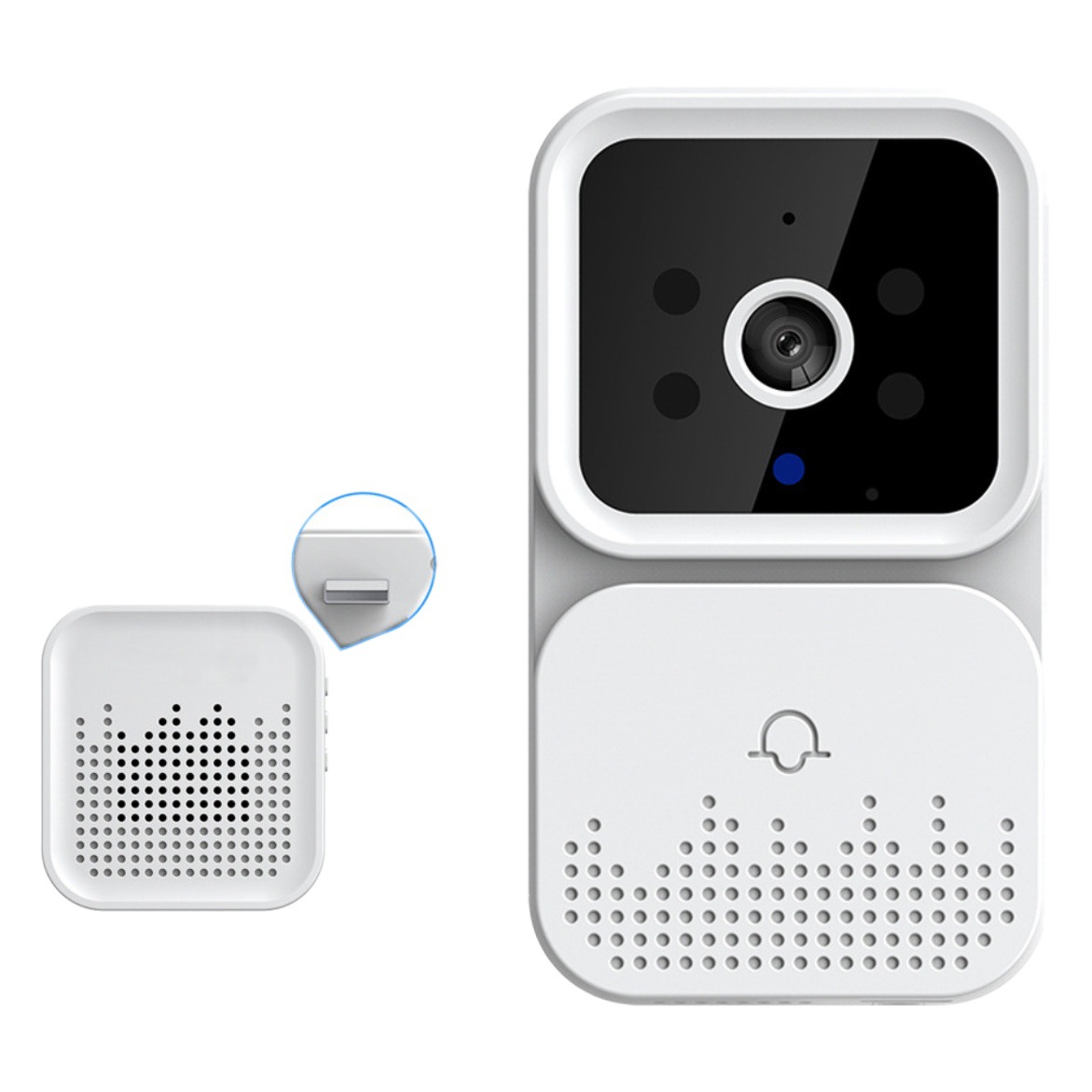 Visual timbre vida inteligente lenguaje intercomunicador interior Ding Dong máquina WiFi interconexión monitoreo remoto timbre E6 graffiti