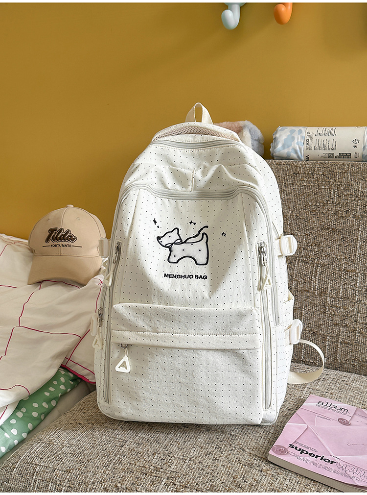 Herbst-Neukollektion Cartoon niedliche hochwertige Nylon großvolumige Rucksack für Schüler der Mittel- und Oberstufe Damen Pendler Doppelschulter-Rucksack