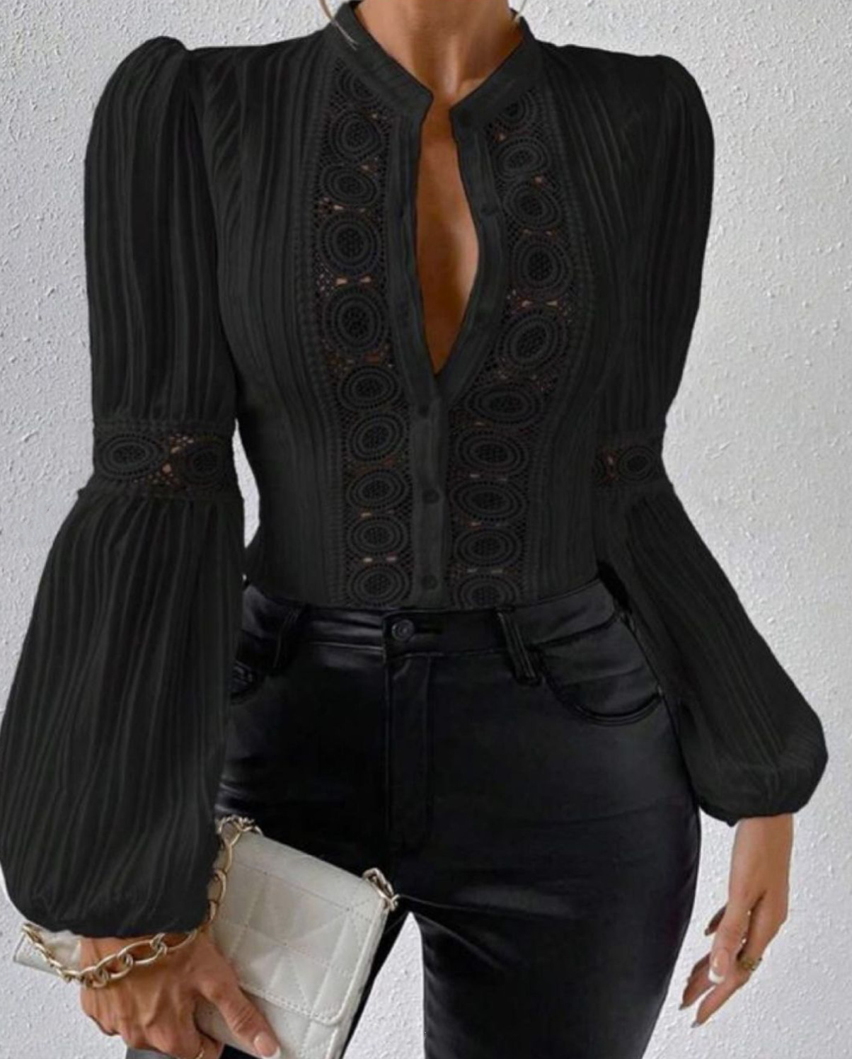 Wholesale Women's Vacation Simple Style Solid Color Long Sleeve Blouses display picture 6