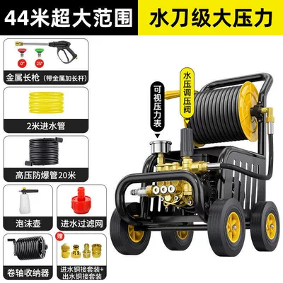 Car Wash Water Gun with – Car washing machine - explorer-2200w-reel-20m-standard-models-water-inlet-and-outlet-copper-quick-plug-set