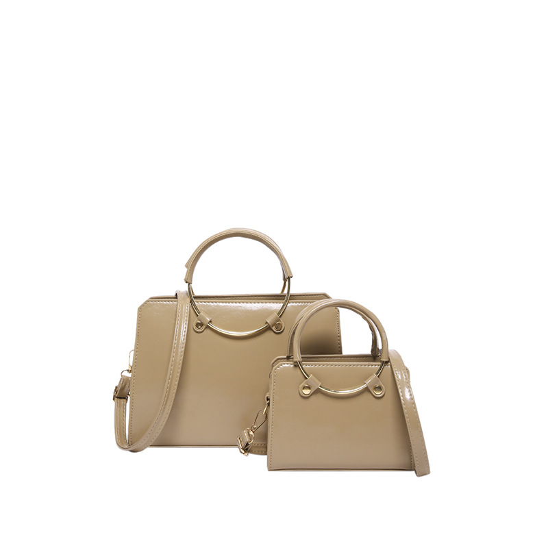 2024, nuevo bolso de gran capacidad, bolso de mano de estilo europeo y americano, bolso de anillo, bolso de hombro.