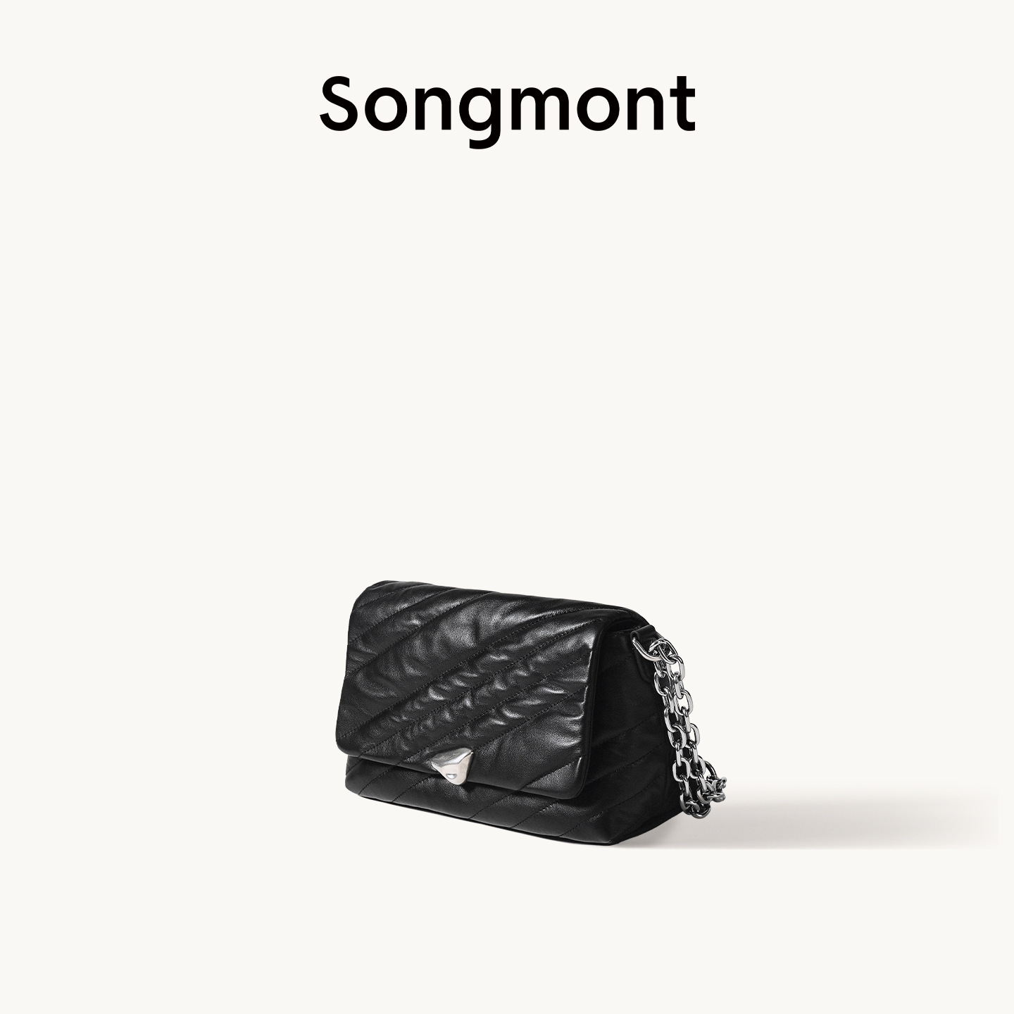 Songshan New Trendy Messenger Bag Single Shoulder Crossbody Handbag Commuter Soft Cowhide Small Square Bag For Women - Thumbnail 7