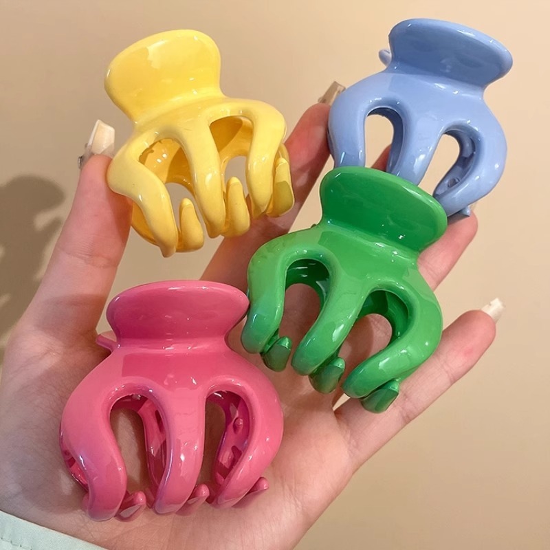 ドーパミンハイポニーテールカボチャ大型クリップ夏ボールヘッド固定ヘアクリップヘッドバンド新しい後頭部ヘアクリップ|undefined