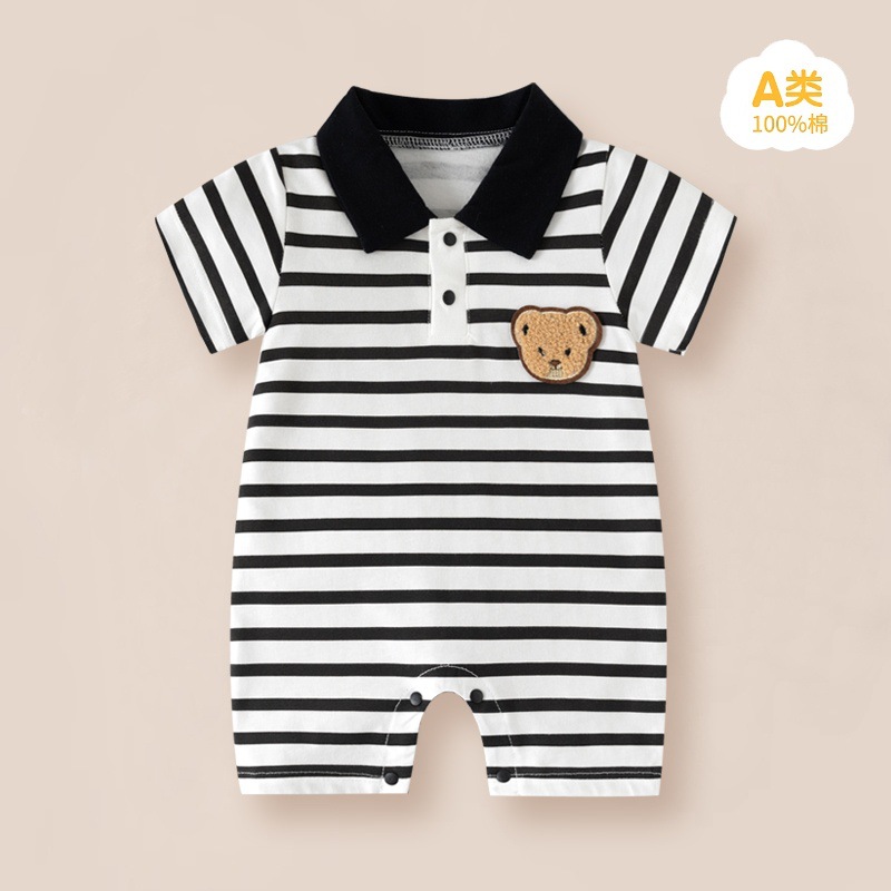 Verano nuevo bebé algodón mono adorable bebé super lindo ropa de vestir en línea rojo explosivo ropa infantil exclusiva transfronteriza