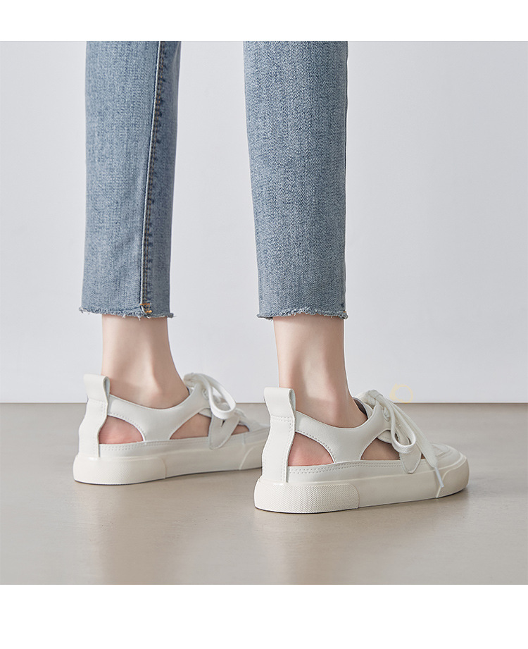 Giày sneaker nữ ZHR cổ thấp dáng thể thao, chất liệu lưới thoáng khí, đế nhẹ, phong cách mùa hè — CS73E màu be chi tiết 15