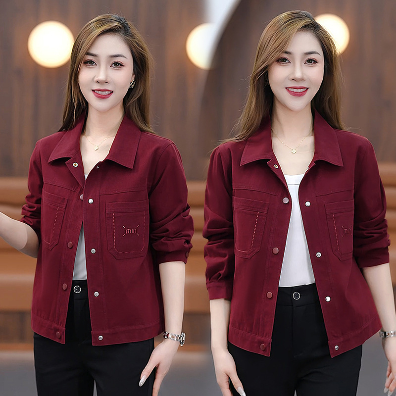2142 Western Style High-end Baseball Suit Shoulder Coat Spring 2025 Korean Style Characteristic Beautiful Top Women's Jacket All-match