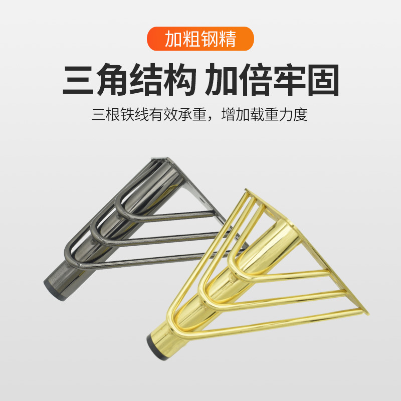 Fábrica de pelo recto de estilo europeo soporte de metal pie gabinete pie transfronterizo dedicado hardware pie accesorios muebles soporte sofá pie