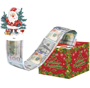 Holiday Themed Christmas Decoration Money Paper Box Christmas Atmosphere Decoration Halloween Gift Christmas