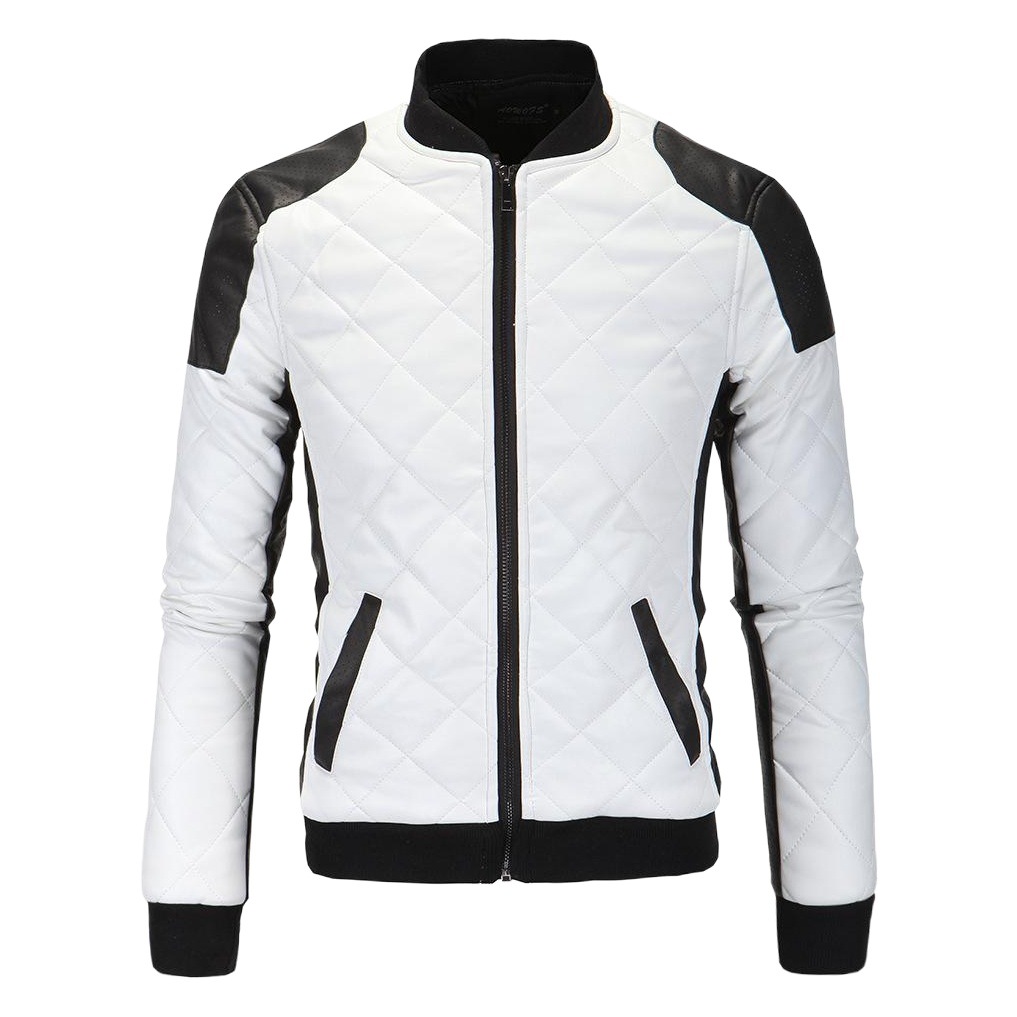 2019 abrigo de cuero de coche lavado para hombre tendencia de moda rombo abrigo de cuero para hombre europeo y americano talla grande abrigo de cuero para hombre Y210