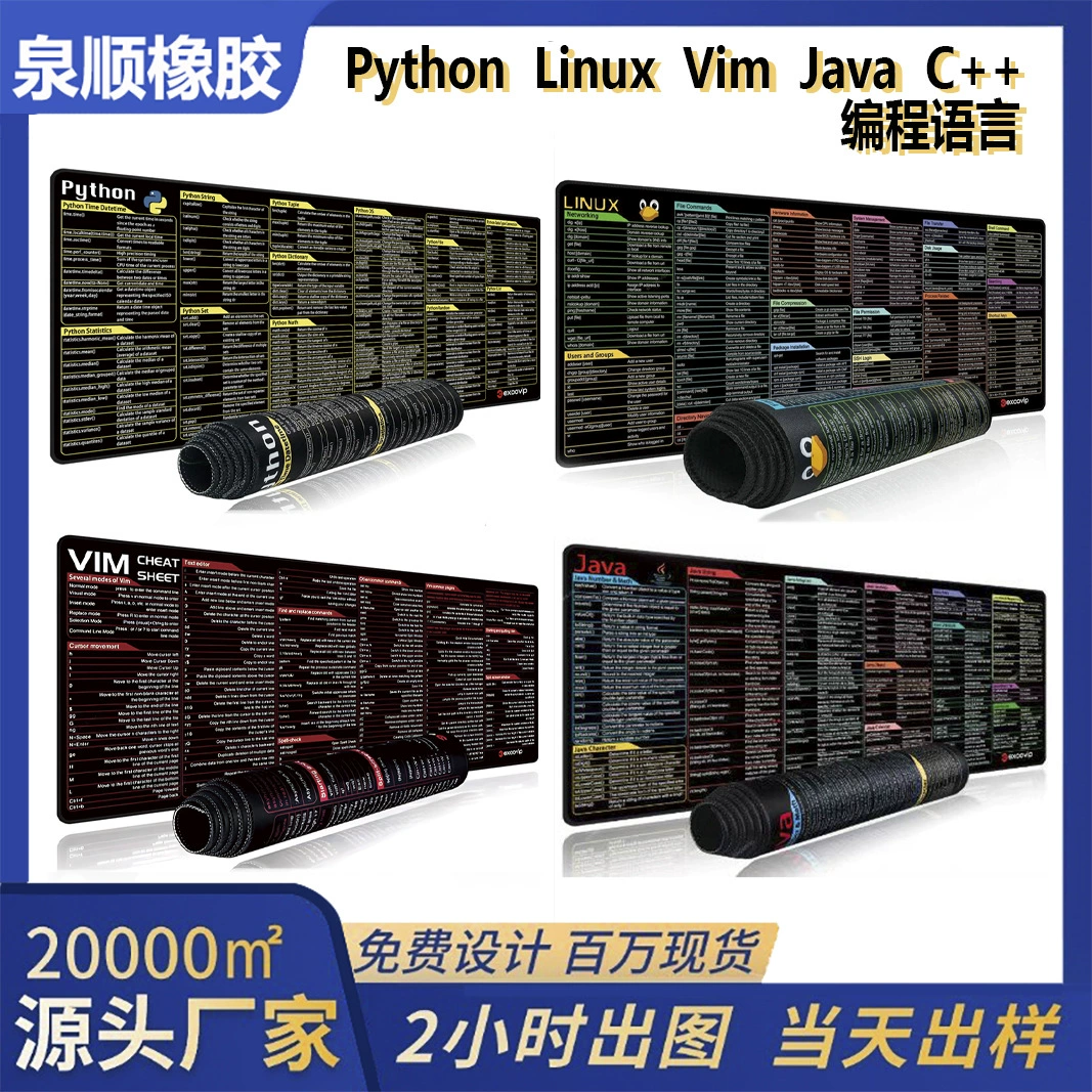 Большой коврик для мыши с индивидуальным дизайном, для компьютера, офиса, ноутбука, с короткими клавишами, устойчивый к пятнам и скольжению, для трансграничной торговли.