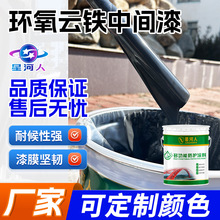 环氧云铁中间漆户外钢结构中涂建筑管道防腐漆防锈漆灰色底漆