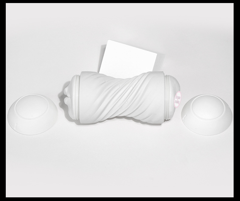 Double-Headed Manual Masturbator Cup for Men, TPE Soft Gel, Suction and Clamping — detail image 17