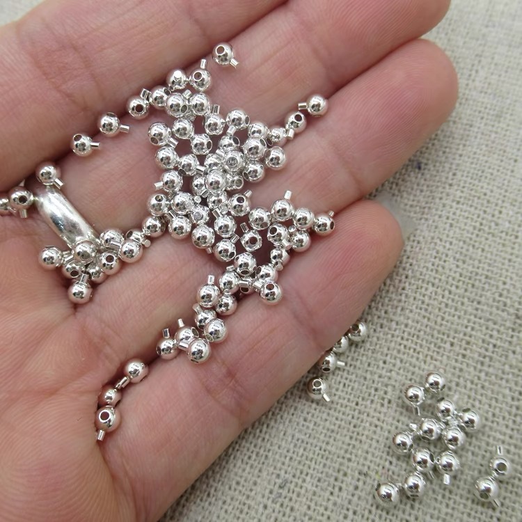 Factory Wholesale S925 Sterling Silver Pressure Cooker-Shaped End Clasp Bracelet Necklace Cord End Fixing Spacer Beads DIY Materials and Accessories