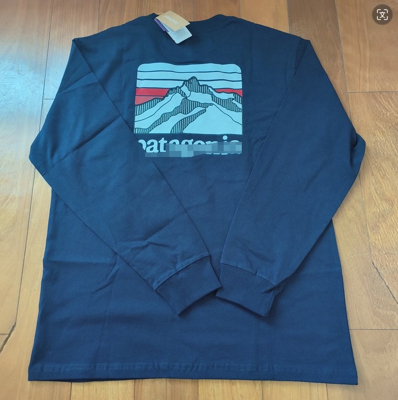 Logotipo de comercio exterior Classic Outdoor Mountain Series Camiseta de manga larga del mismo estilo para hombres y mujeres