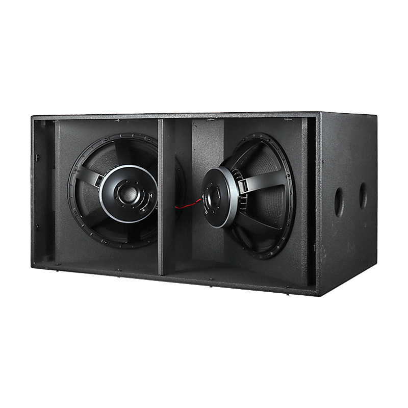 Fábrica sin envío bajo doble 18 pulgadas altavoz pasivo 1200W subwoofer profesional pasivo DS218