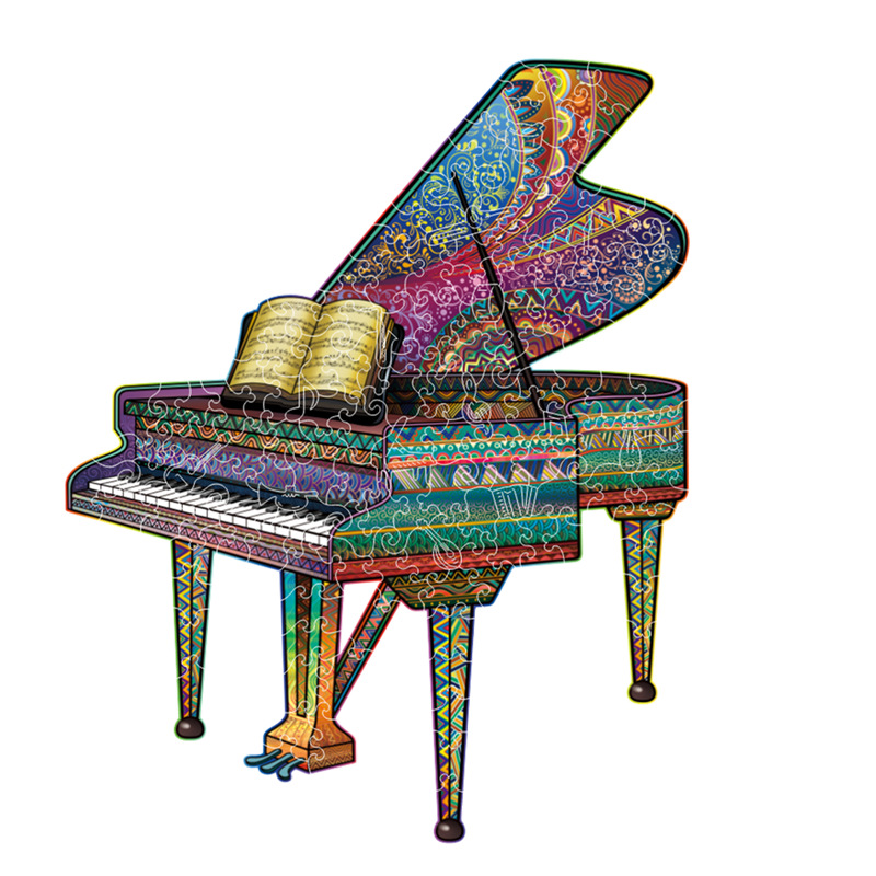 Lobo transfronterizo, león, animal, rompecabezas de madera en forma al por mayor, rompecabezas de madera irregular, juguetes de rompecabezas transfronterizos