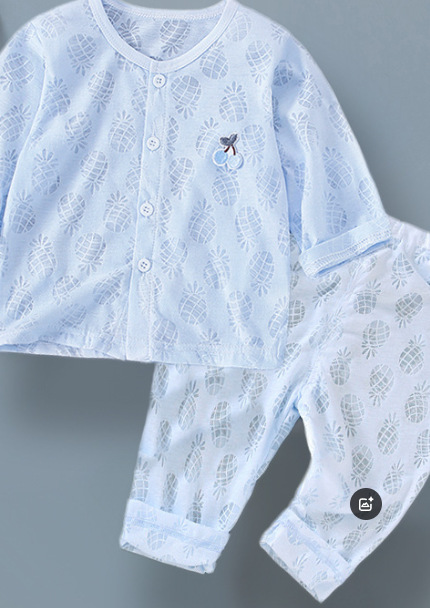 Bebé aire acondicionado ropa traje fino pijamas de verano inicio desgaste