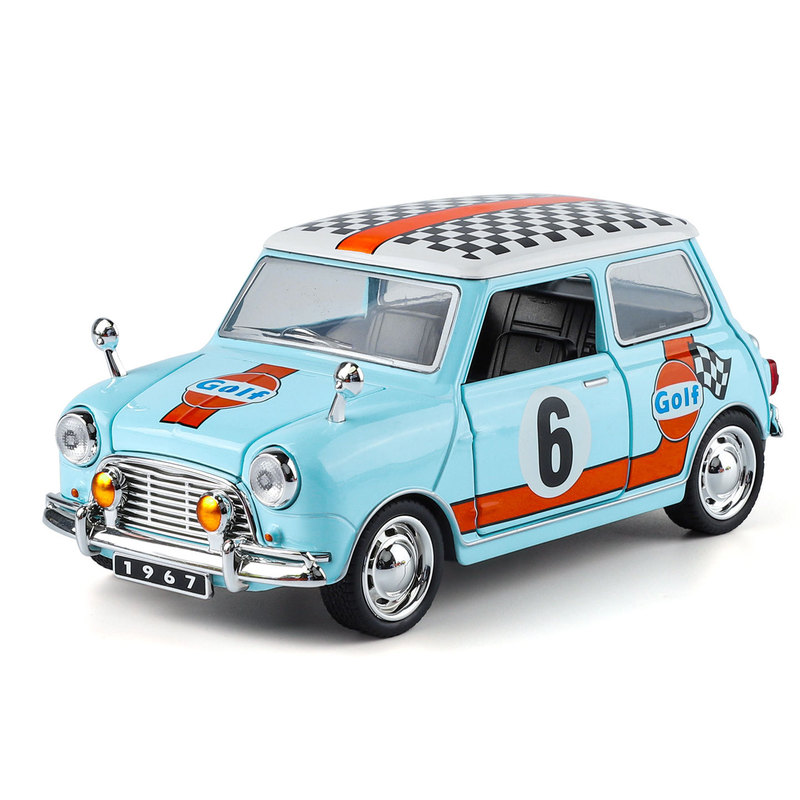 1:32 Bmw Mini Alloy Car Model with Pull-Back Sound and Light, Cute Retro Design, Student Exam Prize, Small Gift 1:32 Bmw Mini Alloy Car Model with Pull-Back Sound and Light, Cute Retro Design, Student Exam Prize, Small Gift