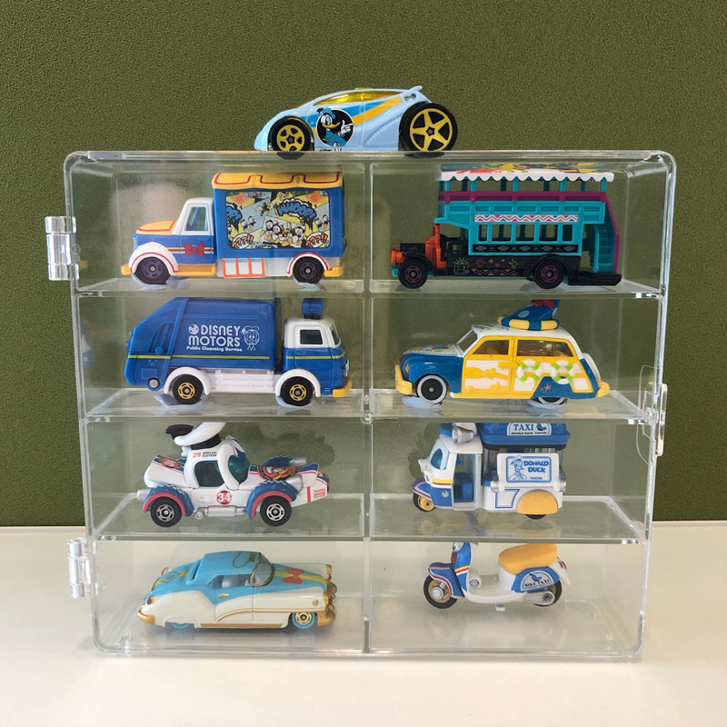 Car Storage Box Model Display Rack Hiding Matches Hot Wheels Dumeica Dustproof 1:6432 Alloy Toy