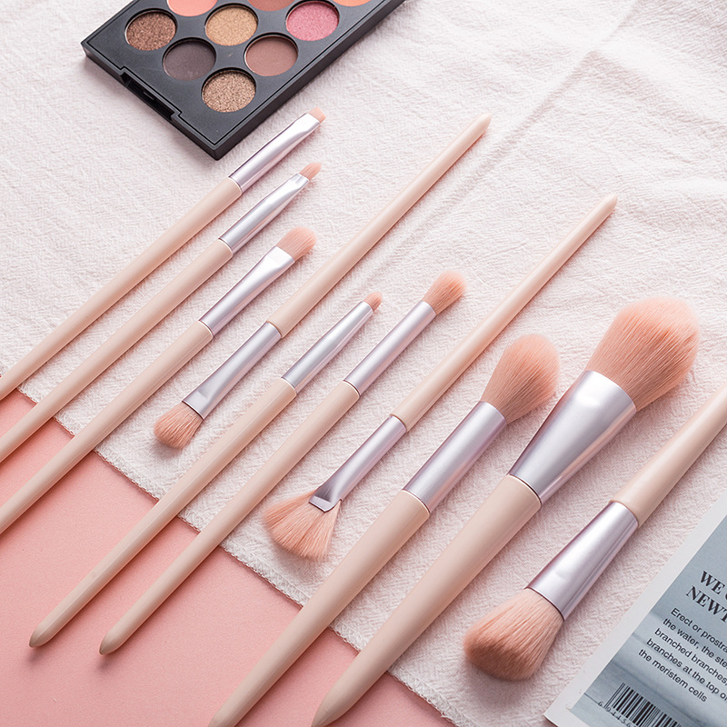 Nuevo puente Rosa 10 anti-lana maquillaje cubierta refrescar mano práctico cepillo conjunto en stock al por mayor