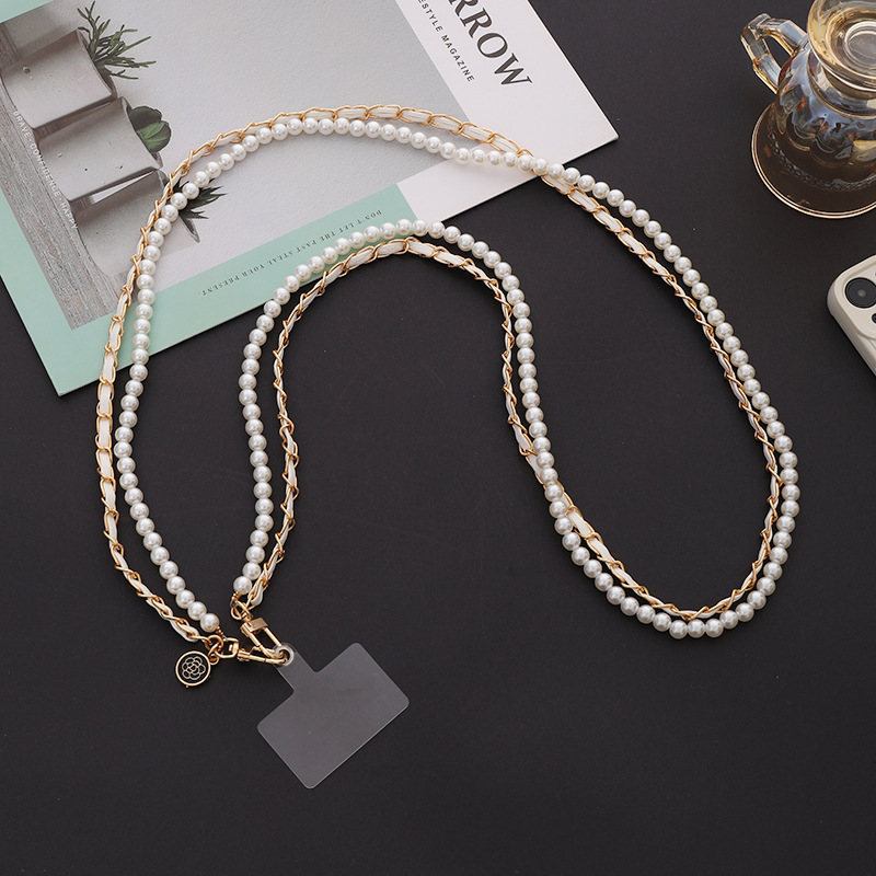60g Weight Mobile Phone Lanyard Classification 1 Piece Quantity Acrylic Material Heart Shape, Solid Color, Bow Knot Pattern Sweet, Simple Style Style Beaded Craft Sweet Simple Style Heart Shape Solid Color Bow Knot PVC Metal Mobile Phone Lanyard 10