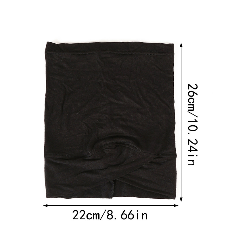 Foulard musulmano Cappello tubolare incrociato in cotone mercerizzato modal con cappuccio e base_voghion.com